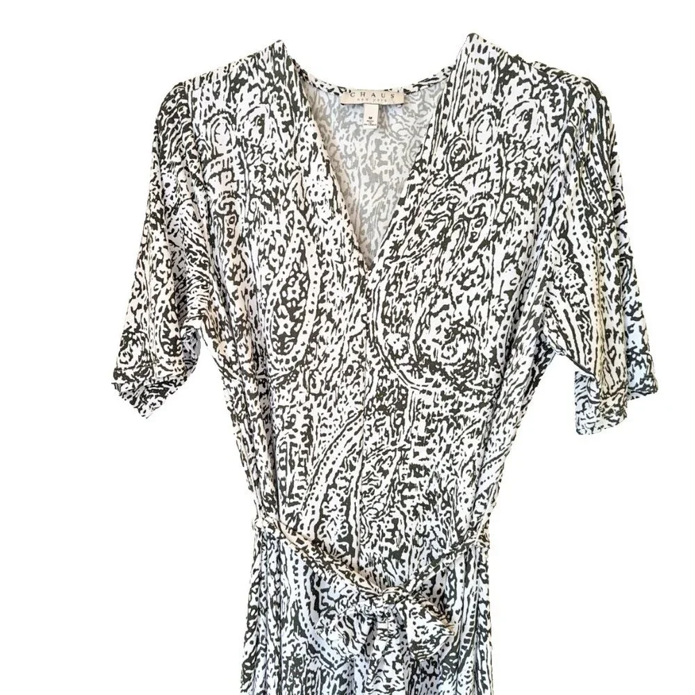 CHAUS New York Women's Long Dress Dinner Bohemia Cocktail Dress Green Be… - Picture 10 of 12